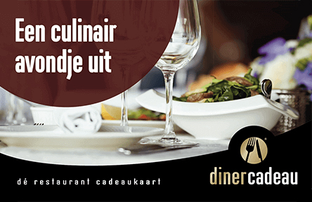 Kijker Leesbaarheid Geometrie Diner Cadeau Een culinair avondje uit Cadeaukaart - Jouwcadeaukaart